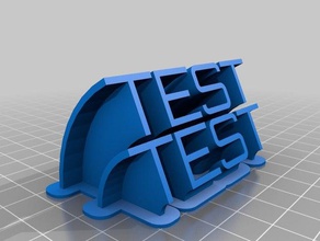 mi personalizados de barrido 2-nombre la línea placa prueba oficina 3d print model - Mito3D