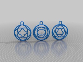 ciondoli spirale 2x 3x 4x moda 3d print model - Mito3D