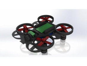 80 mm küçük çığlık quadcopter drone gerçek kamera rc araçlar 3d print model - Mito3D
