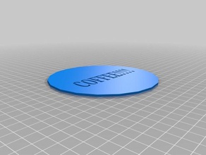 mommys coffee plate 3d printing 3d print model - Mito3D