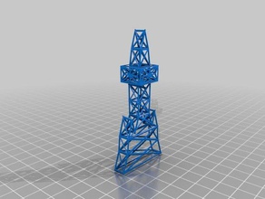 north dakota sr71 blackbirddrilling tower buildings structures 3d print model - Mito3D