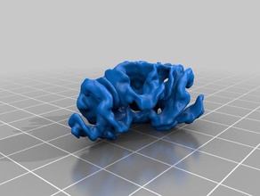 iperbolica pizza teschio del drago di corallo 2 per la matematica art voidbunnies 3d print model - Mito3D