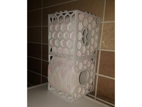 stapelbar WC-Papier-Spender Bad toiletpaper 3d print model - Mito3D