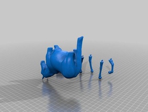 rollerskating horse sculptures 3d print model - Mito3D