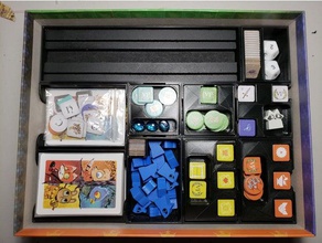 root board game organizer toy accessories boardgame boardgames inserts insert storage 3d print model - Mito3D