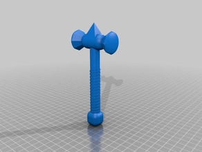 hammer axe double sided other battle tomahawk war 3d print model - Mito3D
