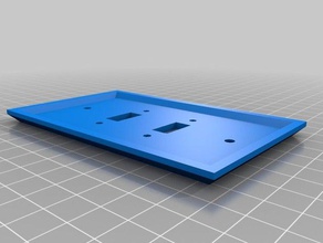 dual usb plate household customized 3d print model - Mito3D
