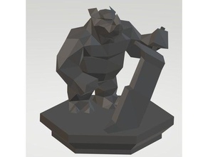 heavymelee le creature gioco da tavolo creatura rhino rpg piastrelle 3d print model - Mito3D