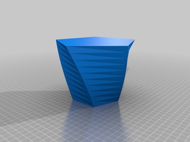 5 110 45 80 30 10 tordu polygone vase les conteneurs personnalisé 3D print model - Mito3D