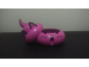 fabricante de jóias cocô arale dr pendurada caixa personaje cor-de-rosa joalheiro caracteres 3d print model - Mito3D