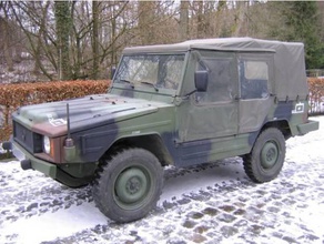 vw iltis vehicles 1100 1300 15mm 6mm bundeswehr germany volkswagen west 3d print model - Mito3D