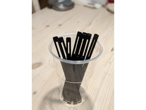 stir stick tools color mixing cup paint painting stirrer 3d print model - Mito3D