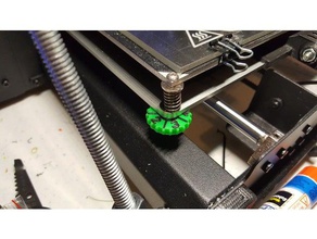 doble color m3 rueda de control wanhao duplicador i3 3d la impresora partes el ajuste cama nivelación dos materiales tuerca manual multi-color tornillo selectora apriete actualización 3d print model - Mito3D