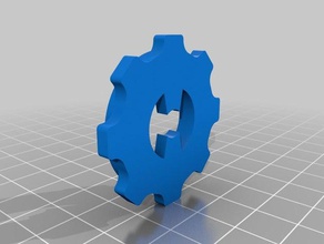 factorio engrenagem extrusora de roda vídeo jogos acessório 3d print model - Mito3D