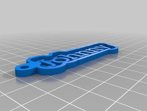 my customized key chain johnny keychains 3d print model - Mito3D