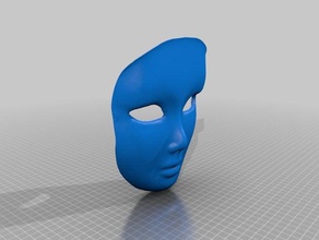 veneziano maschera arte 3d print model - Mito3D