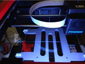 flashforge finder piano di vetro 3d la stampante parti letto 3d print model - Mito3D