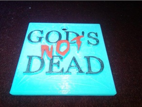 gods not dead other keychain 3d print model - Mito3D