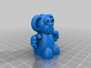 b&aumlrenaffe games animal cute monkey 3d print model - Mito3D