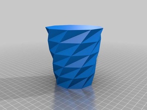 9 100 35 50 -90 5 twisted polygon vase Container angepasst 3d print model - Mito3D