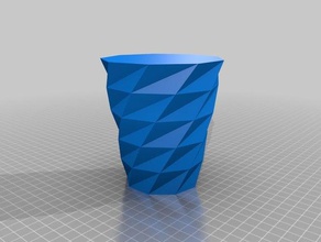 9 115 35 50 -90 5 torsadée polygone vase les conteneurs personnalisé 3d print model - Mito3D