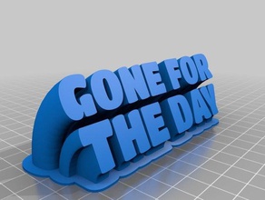 gftd sign my desk office customized 3d print model - Mito3D