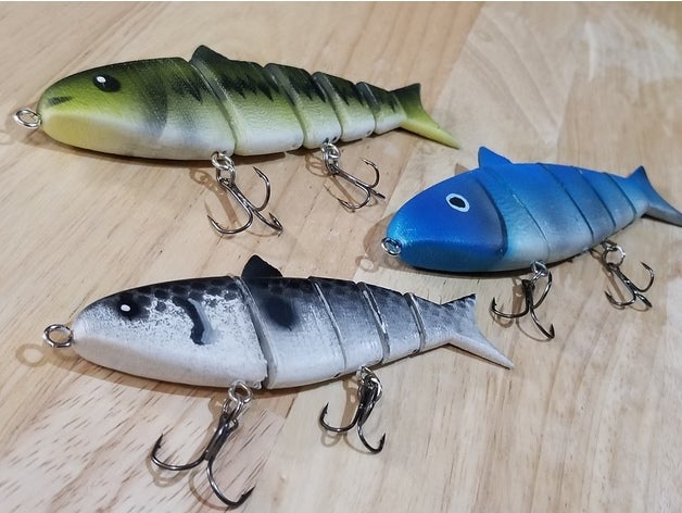 swimbait sport à l'extérieur la basse de pêche leurre 3D print model - Mito3D