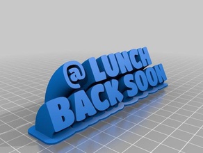 pranzo ii office personalizzato 3d print model - Mito3D