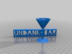 undank-bar sinais logotipos 3d print model - Mito3D
