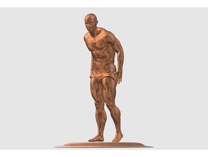 les filles de fou sculptures médaille bronze sexe masculin statue 3d print model - Mito3D