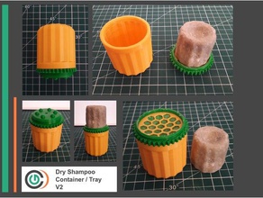 dry shampoo container tray containers boite box sec shampoing soap support 3d print model - Mito3D