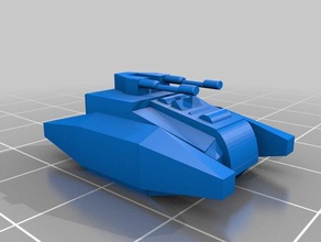 bulldog tank ta style games 6mm scifi strategy supreme commander wargaming 3d print model - Mito3D