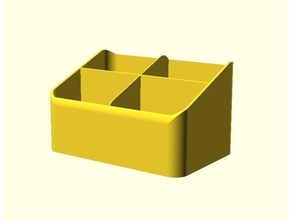 customized box organizer containers holder openscad 3d print model - Mito3D