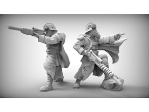sniper models 28mm dkok figure miniature soldier tabletop war wargaming 3d print model - Mito3D