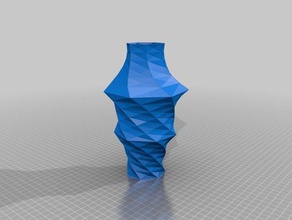 la géométrie incurvée vase décor personnalisé 3d print model - Mito3D