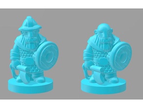 dwarfclan bondi Helm - Spielzeug Spiel Zubehör 18mm Brettspiel boardgames Zwerge fantasy der Miniatur pocket tactics rpg wargames wargaming wayfarer 3d print model - Mito3D