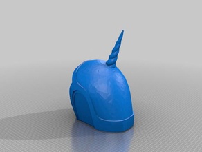 unicórnio capacete 3d impressão 3d print model - Mito3D