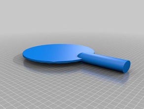ping pong bat 3d la stampa pagaia 3d print model - Mito3D