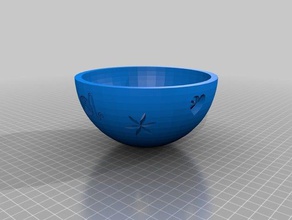 love flowers yarn bowl hobby 3d print model - Mito3D