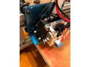 titan aqua extruder mounting bracket 3d printer parts e3d 3d print model - Mito3D