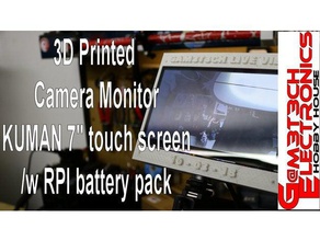 3d printed camera monitor diy build easy screen mount 3d print model - Mito3D