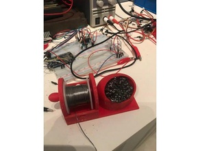 solder spool holder electronics 3d print model - Mito3D