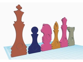scacchi kit di fissaggio magnetico sport all'aperto 3d print model - Mito3D