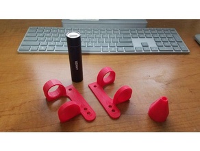 longboard lipstick battery holder 3d printing electric skateboard lights usb 3d print model - Mito3D