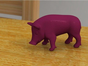 Essen Wildschwein Tiere 3d print model - Mito3D