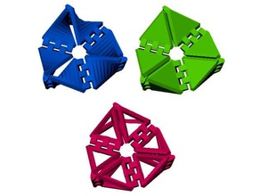 kaleidocycle Brauch math Kunst anpassbare customizer fidget spinner zappeln Spielzeug 3d print model - Mito3D
