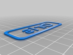 chris custiomizable name tag signs logos customized 3d print model - Mito3D