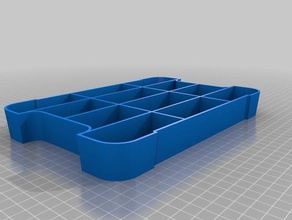 boite ecrous de couche 3 les conteneurs personnalisé 3d print model - Mito3D