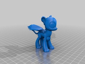 mlp style female sphinx blank her wings spread open busty 3d printing mlpfim fim 3d print model - Mito3D