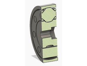 barrel bearing gedruckt Platz engineering Lager roller sphärisch Pendelrollenlager 3d print model - Mito3D